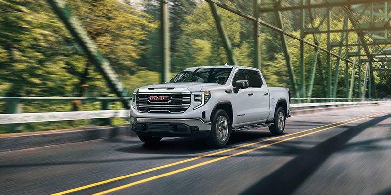 New GMC Sierra 1500 cruising on road