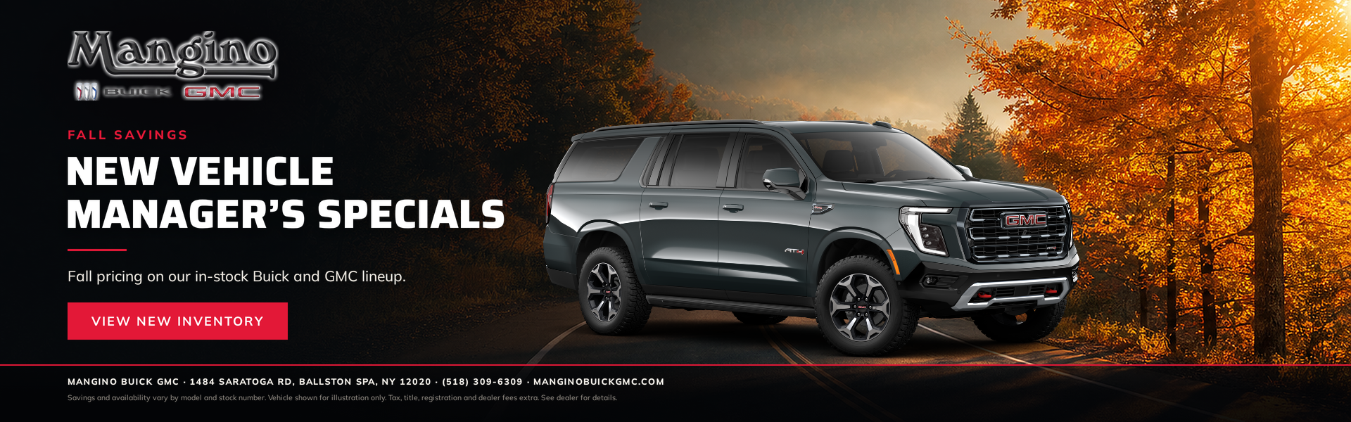 New Buick & GMC inventory Manager's Specials